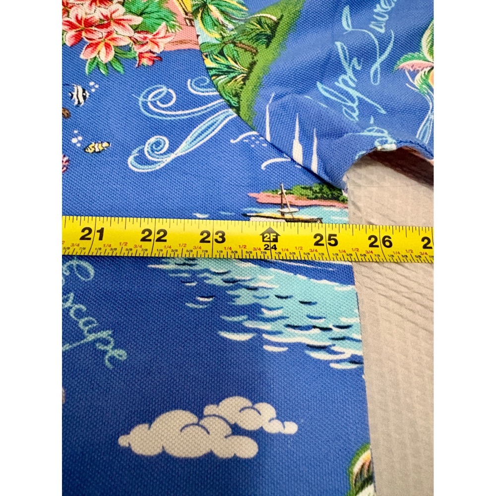 Polo Ralph Lauren Polo Shirt Mens XLT Blue Polo Bear Beachside Preppy Bliss - Picture 8 of 16